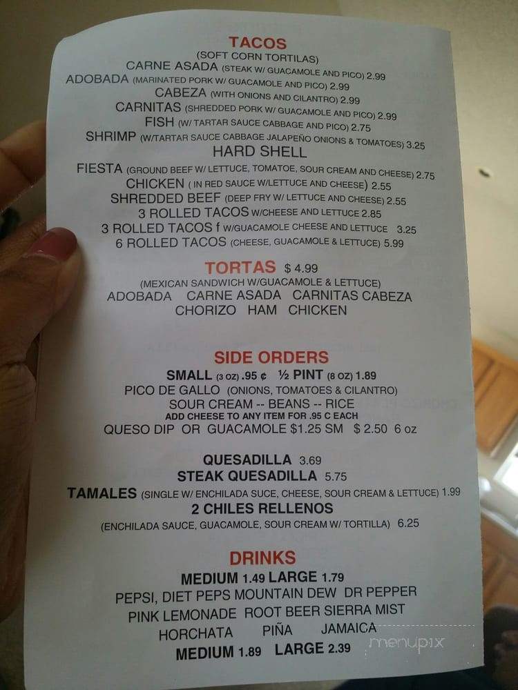 Ranchero’s Mexican Food - Independence, MO menu_pic