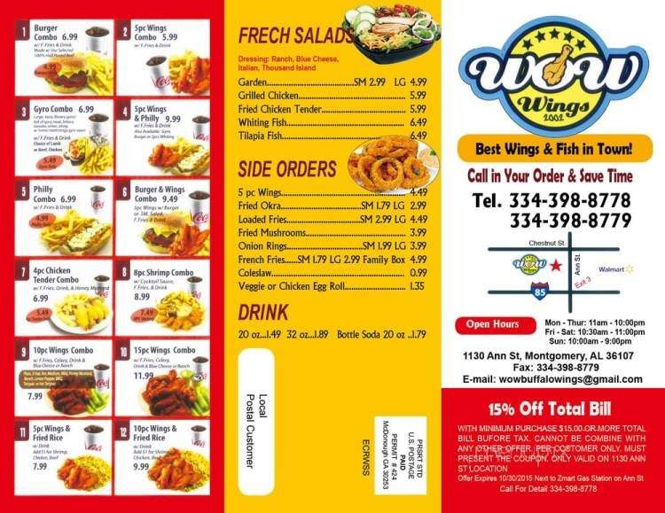 Wow Wings - Montgomery, AL menu_pic