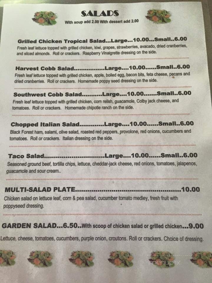On the Square Bakery & Deli - Eden, TX menu_pic