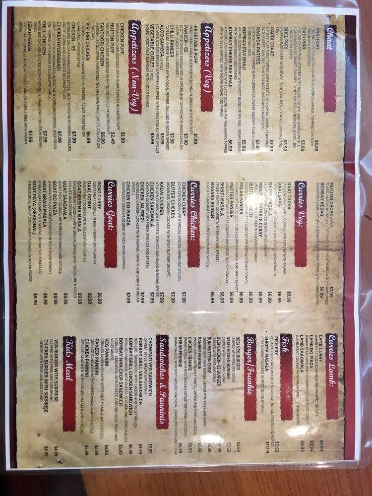 Spice Root - Decatur, GA menu_pic
