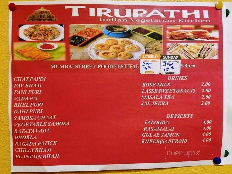 /28259092/Tirupathi-Indian-Vegetarian-Kitchen-Menu-Folsom-CA - Folsom, CA