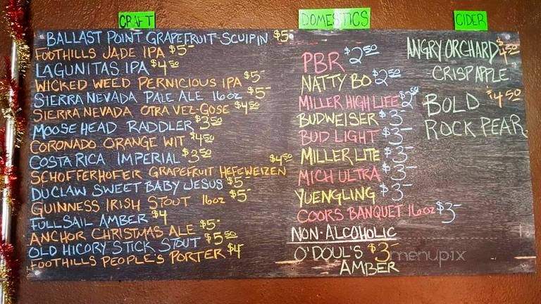 Nash Street Tavern - Hillsborough, NC menu_pic