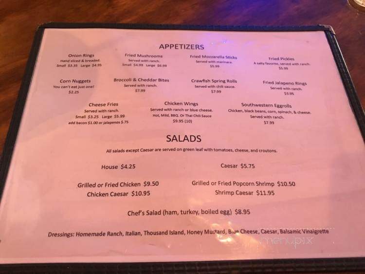 Sandbar Daiquiri Bar and Grill - Biloxi, MS menu_pic