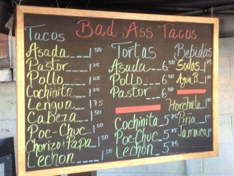 Bad Ass Tacos - Thousand Oaks, CA menu_pic