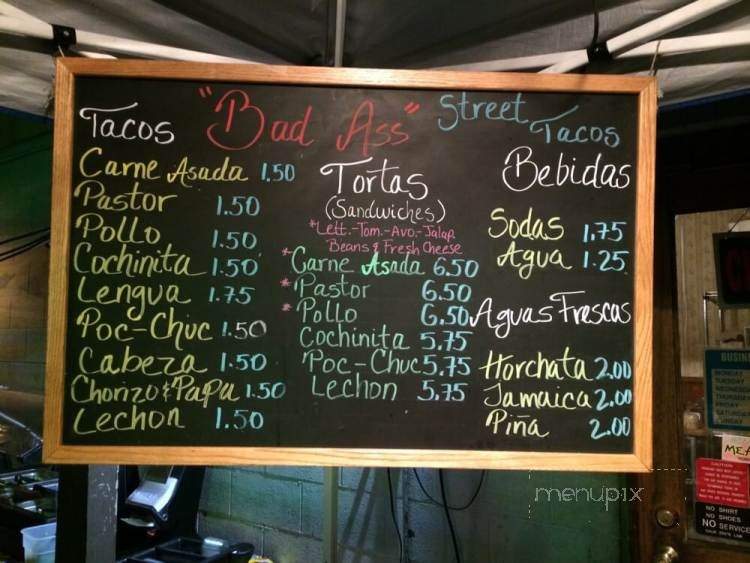 Bad Ass Tacos - Thousand Oaks, CA menu_pic