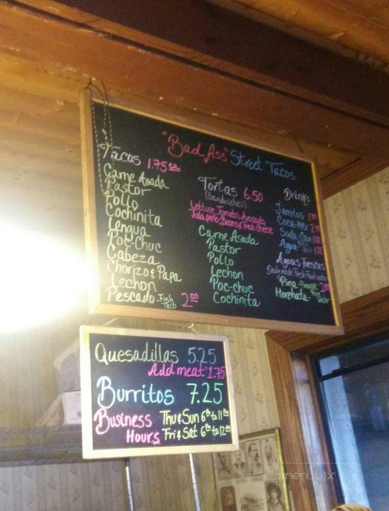 Bad Ass Tacos - Thousand Oaks, CA menu_pic