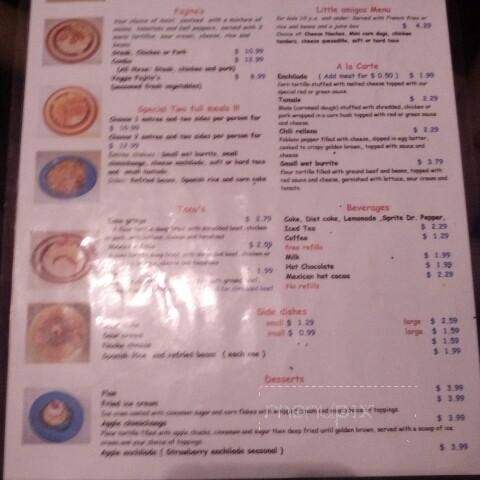 Mario's Mexican Restaurant - Gladwin, MI menu_pic