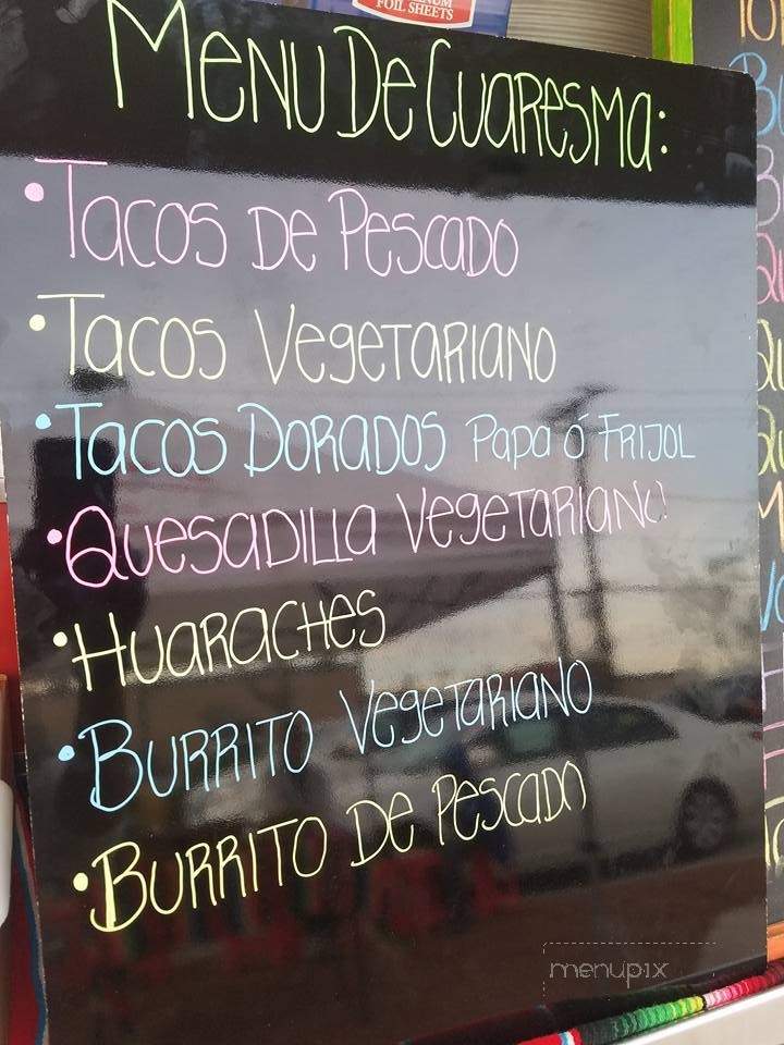 Taquizas Costa Alegre - Oxnard, CA menu_pic