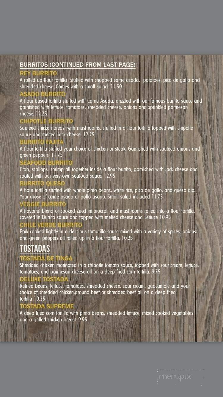 Casa De Reyes - Sweet Home, OR menu_pic