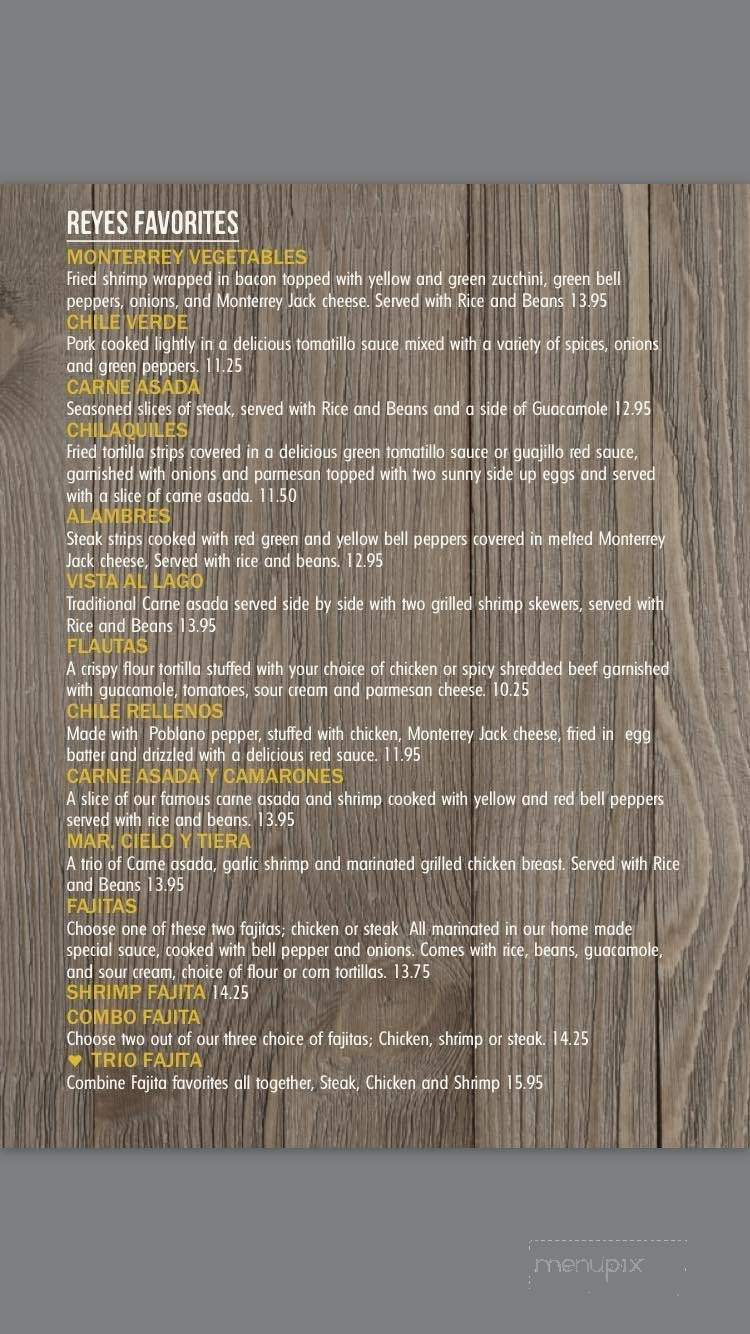 Casa De Reyes - Sweet Home, OR menu_pic