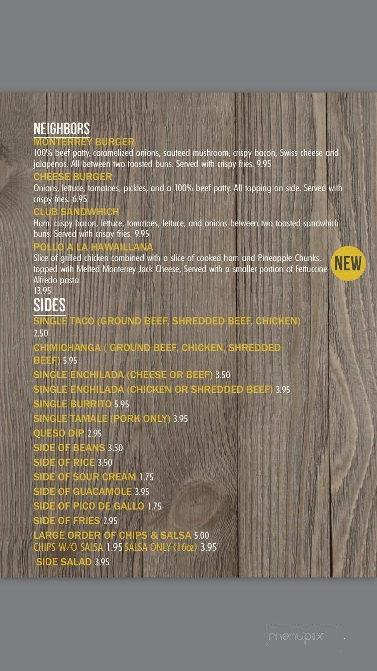 Casa De Reyes - Sweet Home, OR menu_pic