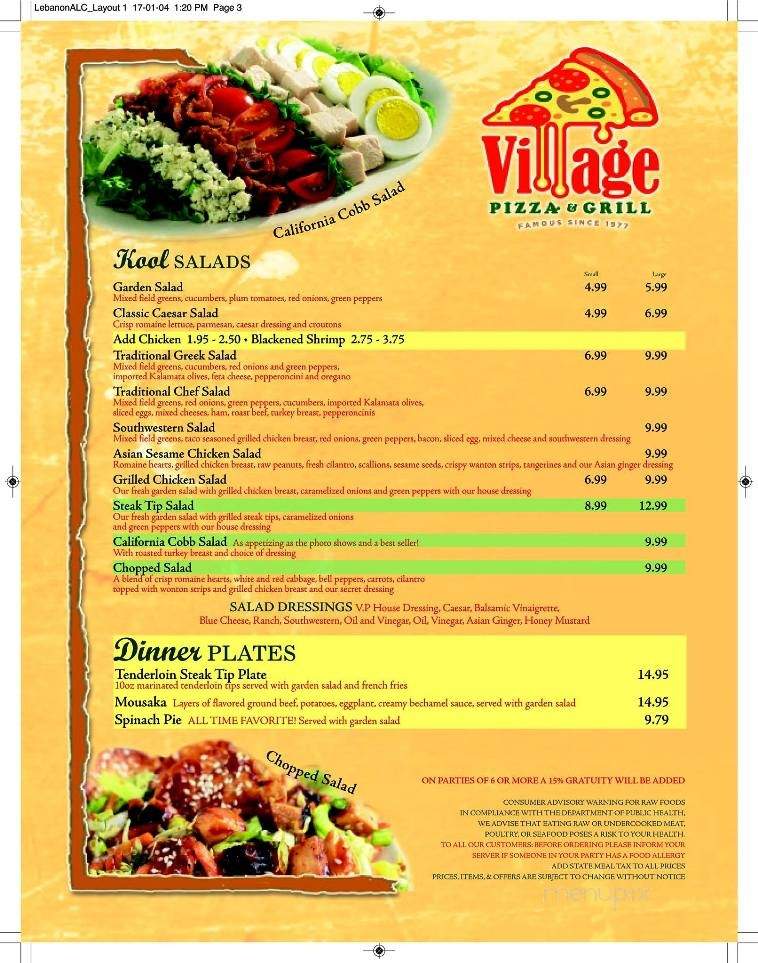 Santorini Taverna - Lebanon, NH menu_pic