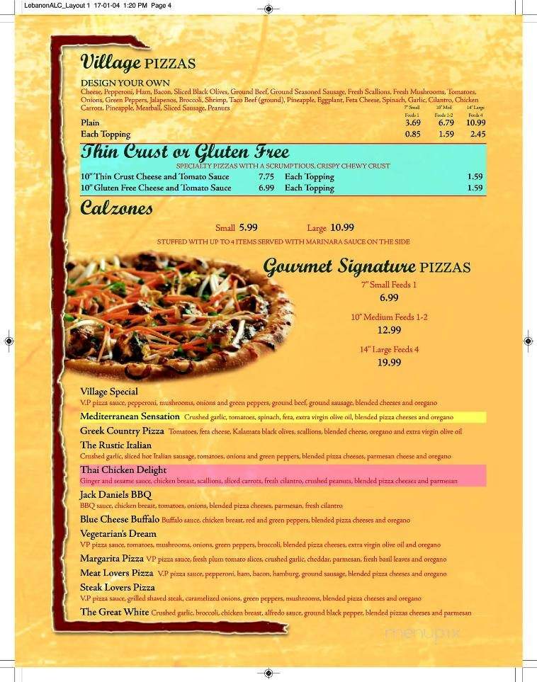 Santorini Taverna - Lebanon, NH menu_pic