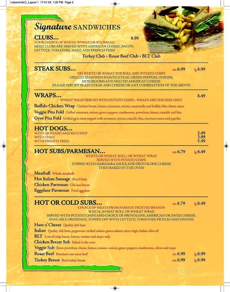 Santorini Taverna - Lebanon, NH menu_pic