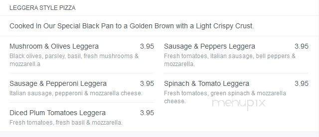 Cassiano's Pizzeria - New York, NY menu_pic