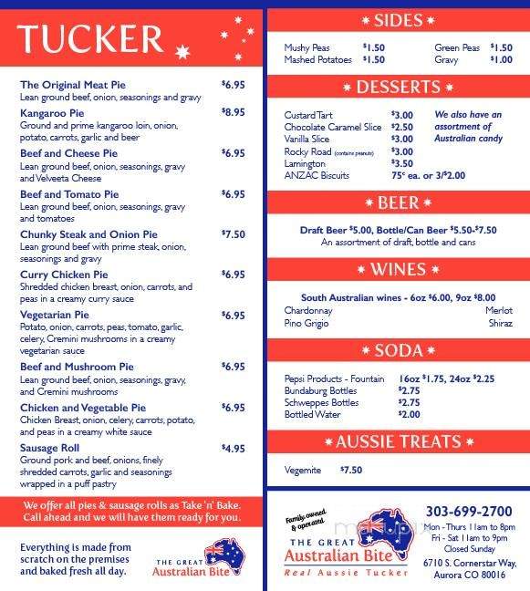 The Great Australian Bite - Aurora, CO menu_pic