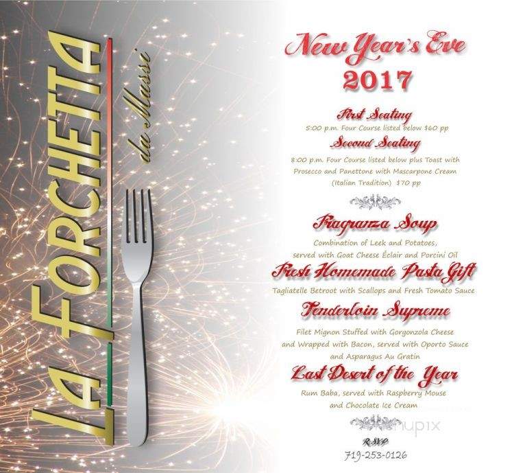 La Forchetta Da Massi - Pueblo, CO menu_pic