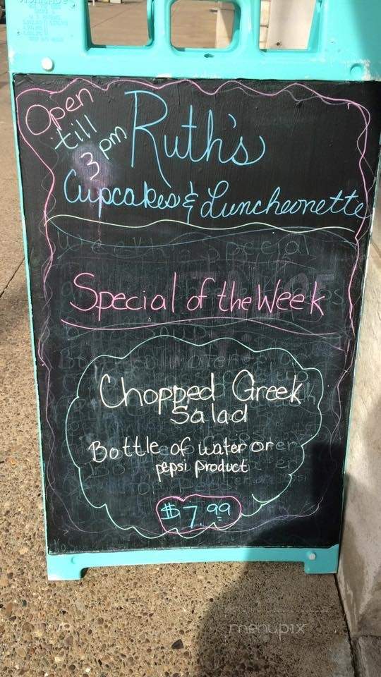 Ruth's Cupcakes & Luncheonette - Ashland, KY menu_pic