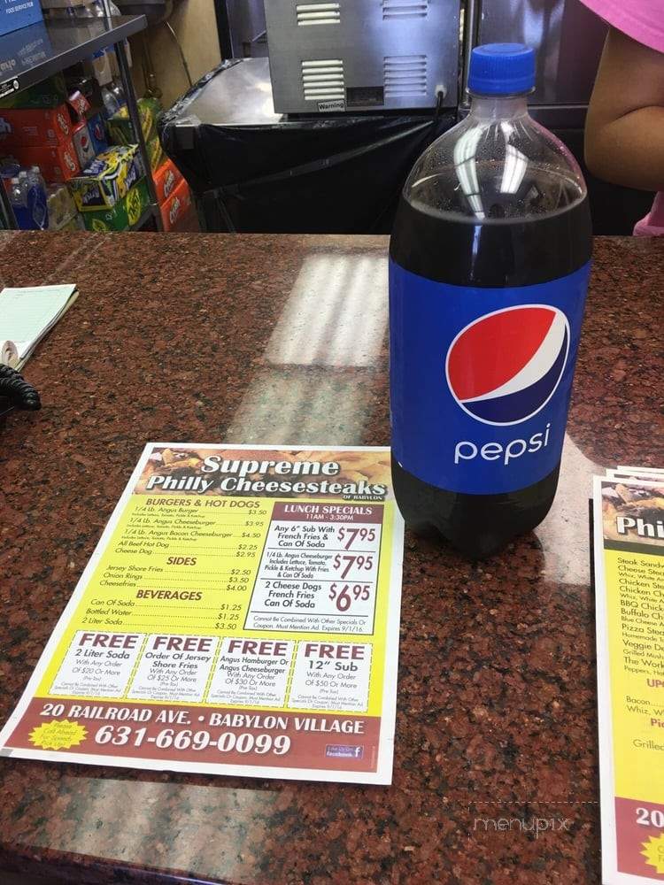 Supreme Philly Cheese Steaks - Babylon, NY menu_pic