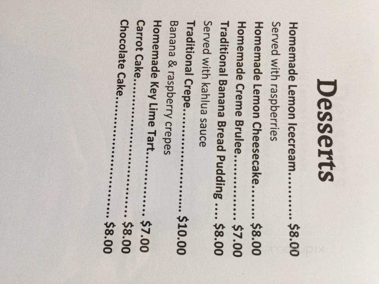 Spring Seafood Bar & Grill - Paso Robles, CA menu_pic