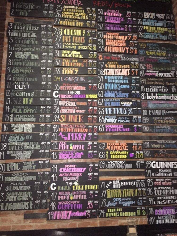 Dot's Hop House & Cocktail Courtyard - Dallas, TX menu_pic