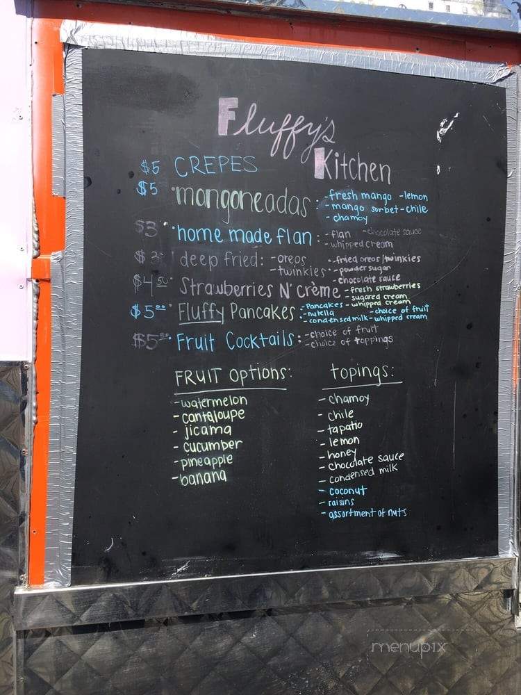 Fluffy's Kitchen - San Bruno, CA menu_pic