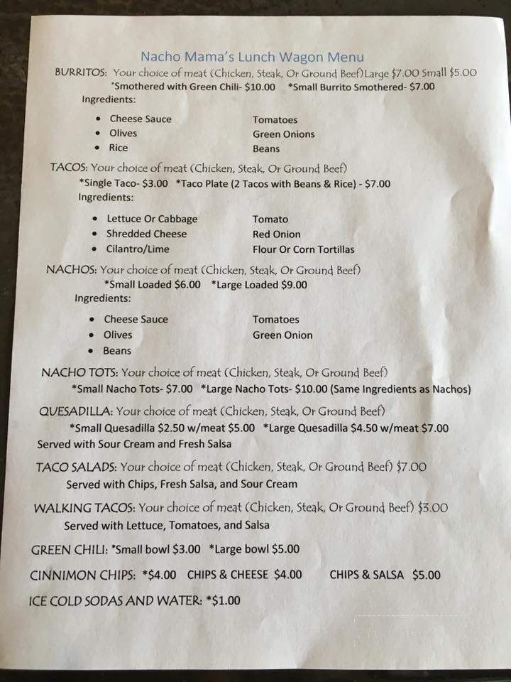 High Plains Brewing - Laurel, MT menu_pic