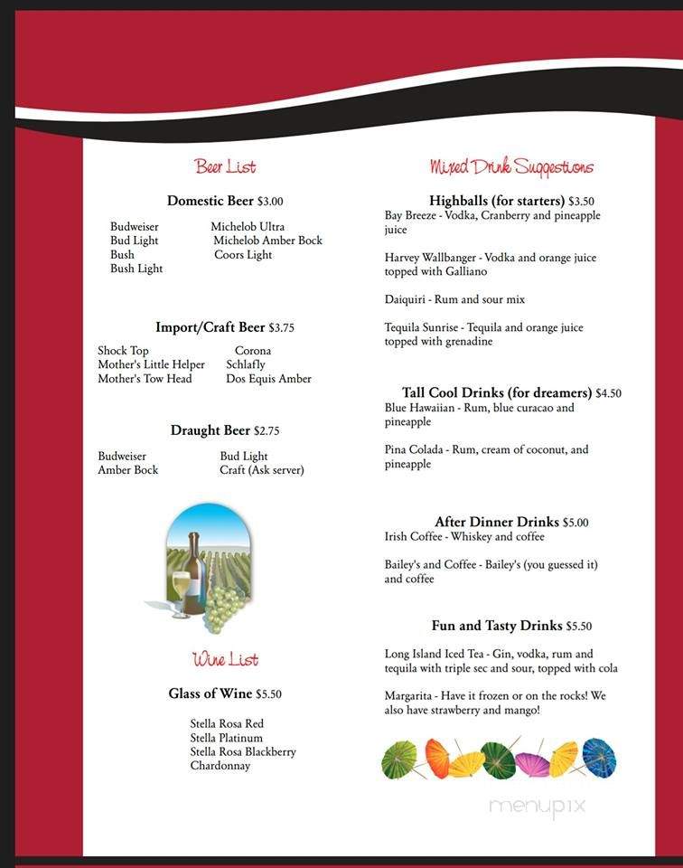 Jack's Sports Grille - Mountain Grove, MO menu_pic