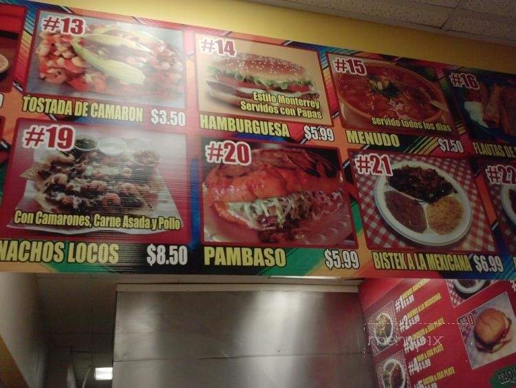 Taqueria Monterrey - Lewisville, TX menu_pic