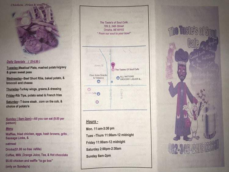 The Taste of Soul Cafe - Omaha, NE menu_pic