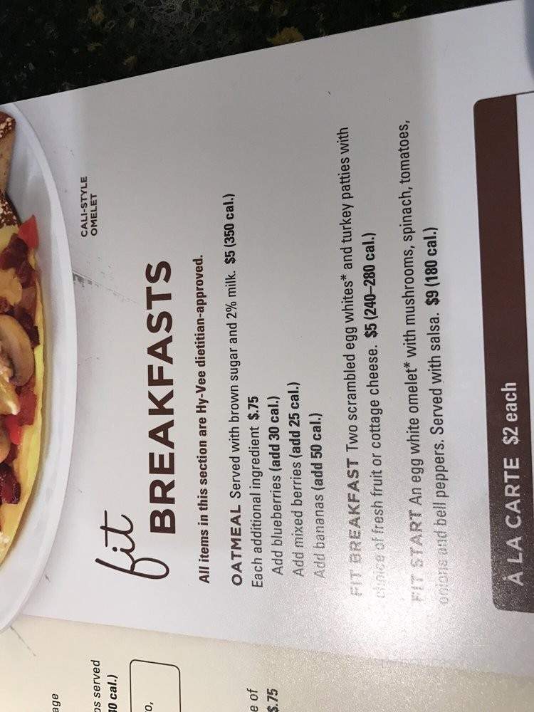 Hy-Vee Market Grille - Kansas City, MO menu_pic