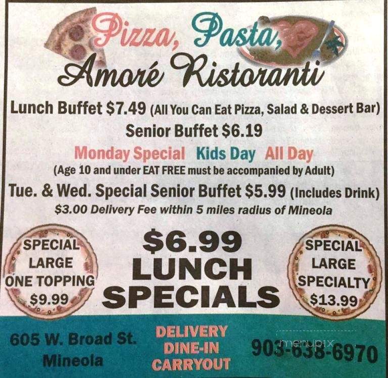 /28281264/Pizza-Pasta-Amore-Mineola-TX - Mineola, TX