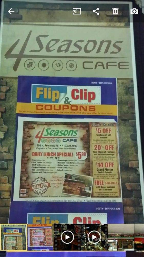 4 Seasons Cafe - Toledo, OH menu_pic