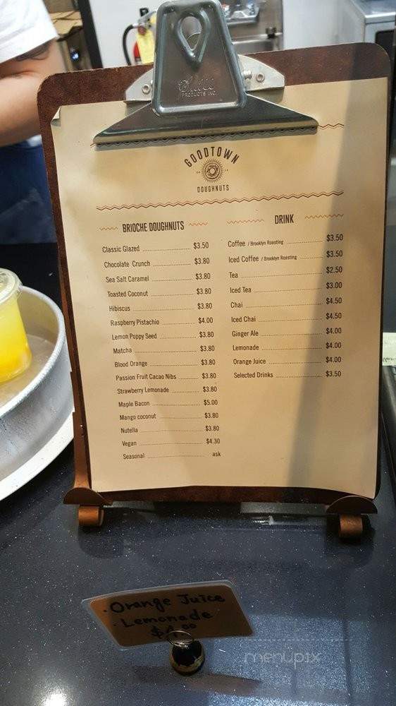 Good Town Doughnuts - Costa Mesa, CA menu_pic
