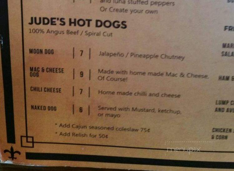 Copper Moon Bar & Grill - McAllen, TX menu_pic