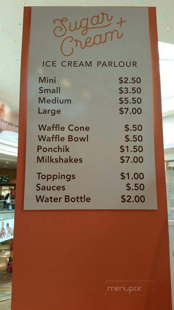 Sugar + Cream - Roseville, CA menu_pic