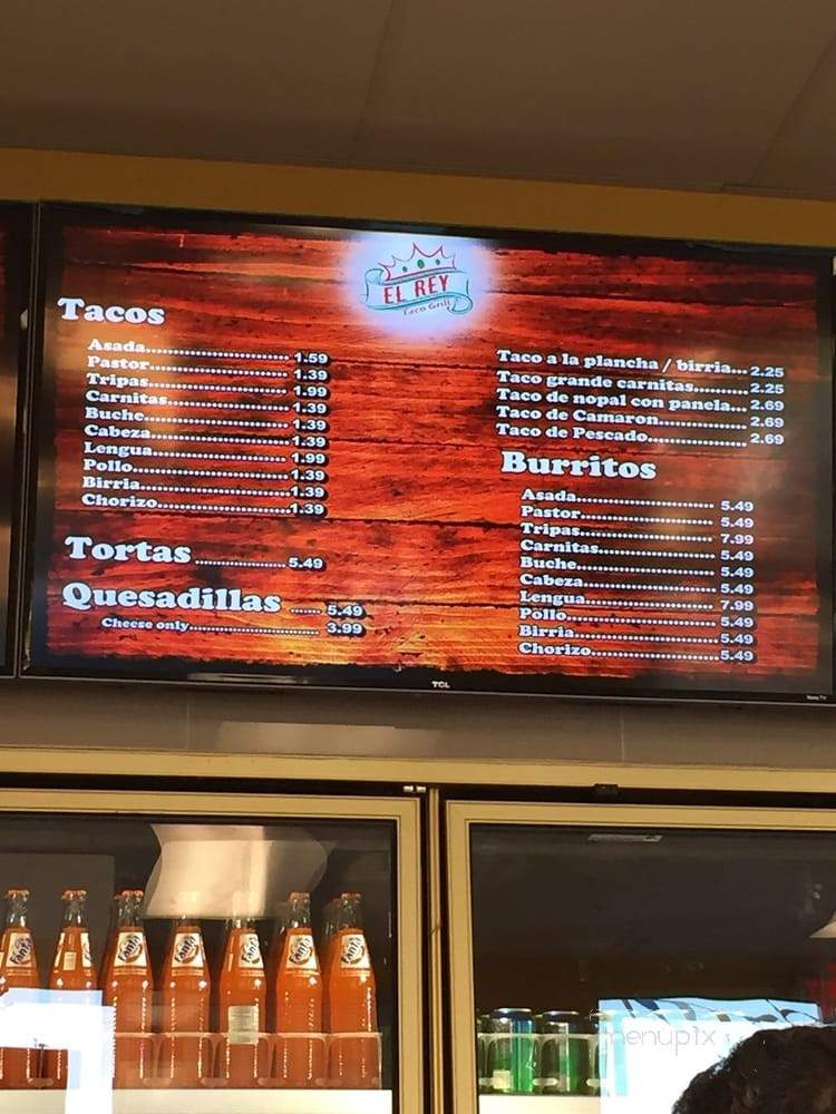 El Rey Taco Grill - Fontana, CA menu_pic