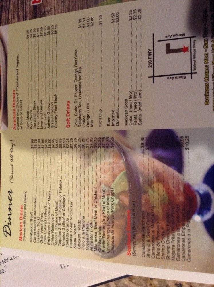 FG Restaurant - Fontana, CA menu_pic