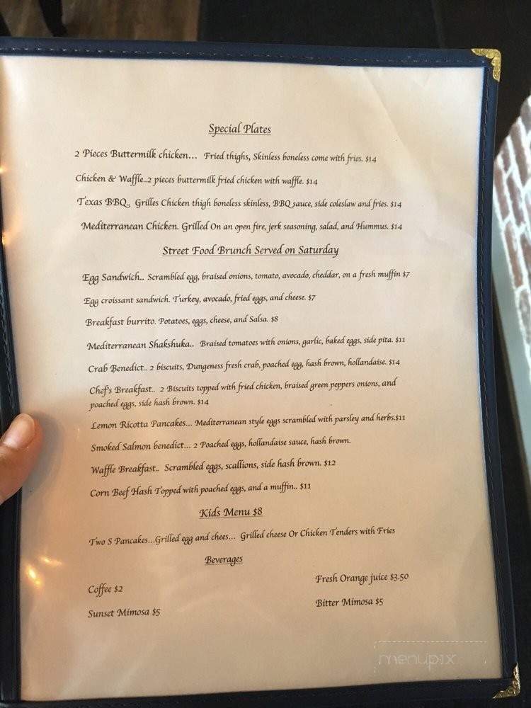 Chef's Corner - San Mateo, CA menu_pic