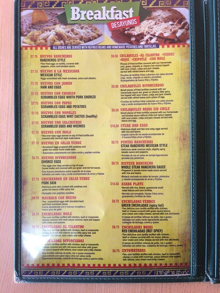 Restaurante Mexicano El Abuelo - National City, CA menu_pic