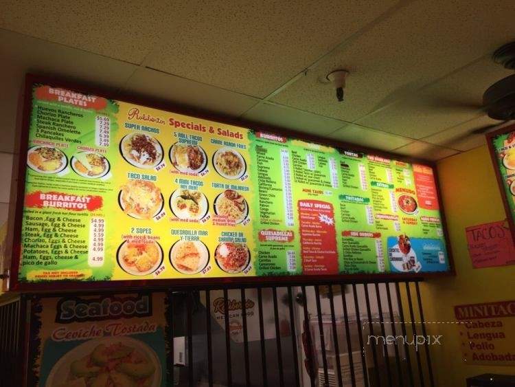 Roliberto's - Phoenix, AZ menu_pic