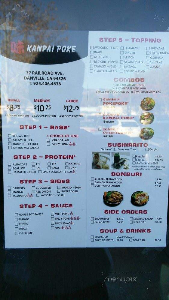 Kanpai Poke - Danville, CA menu_pic