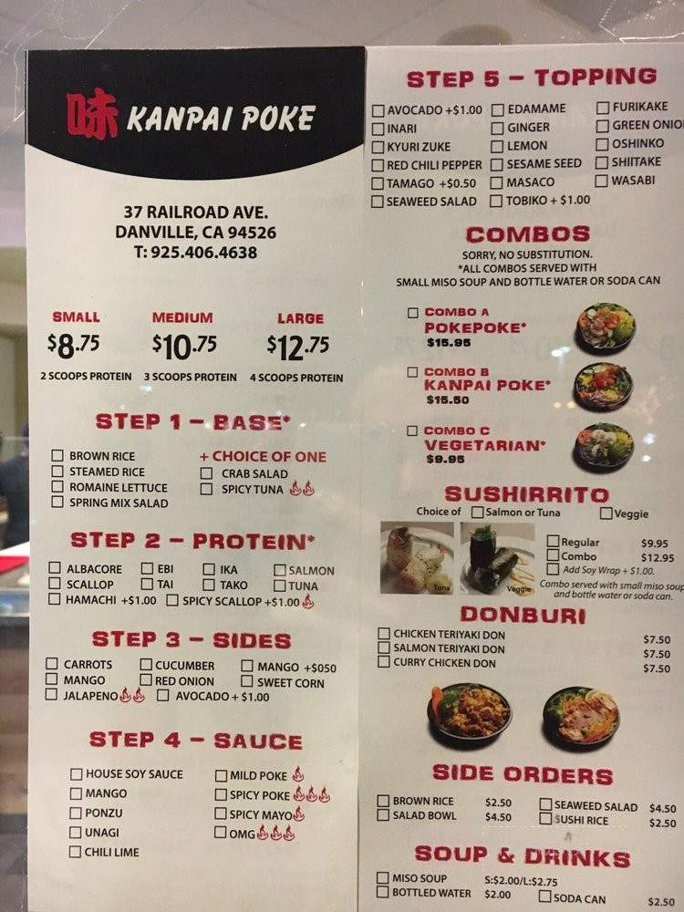 Kanpai Poke - Danville, CA menu_pic