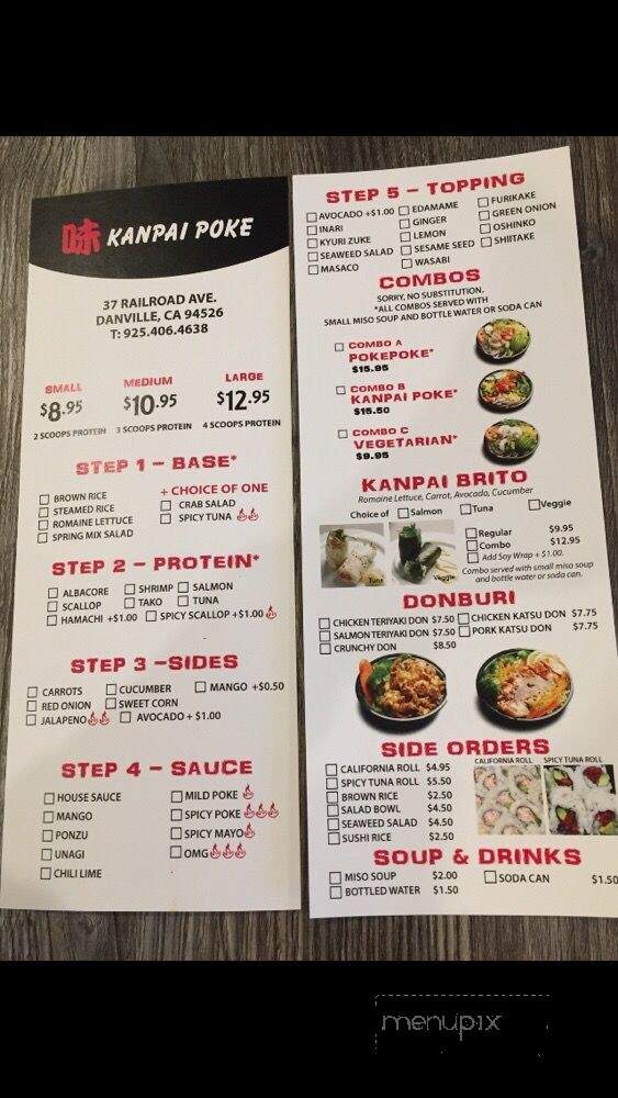 Kanpai Poke - Danville, CA menu_pic