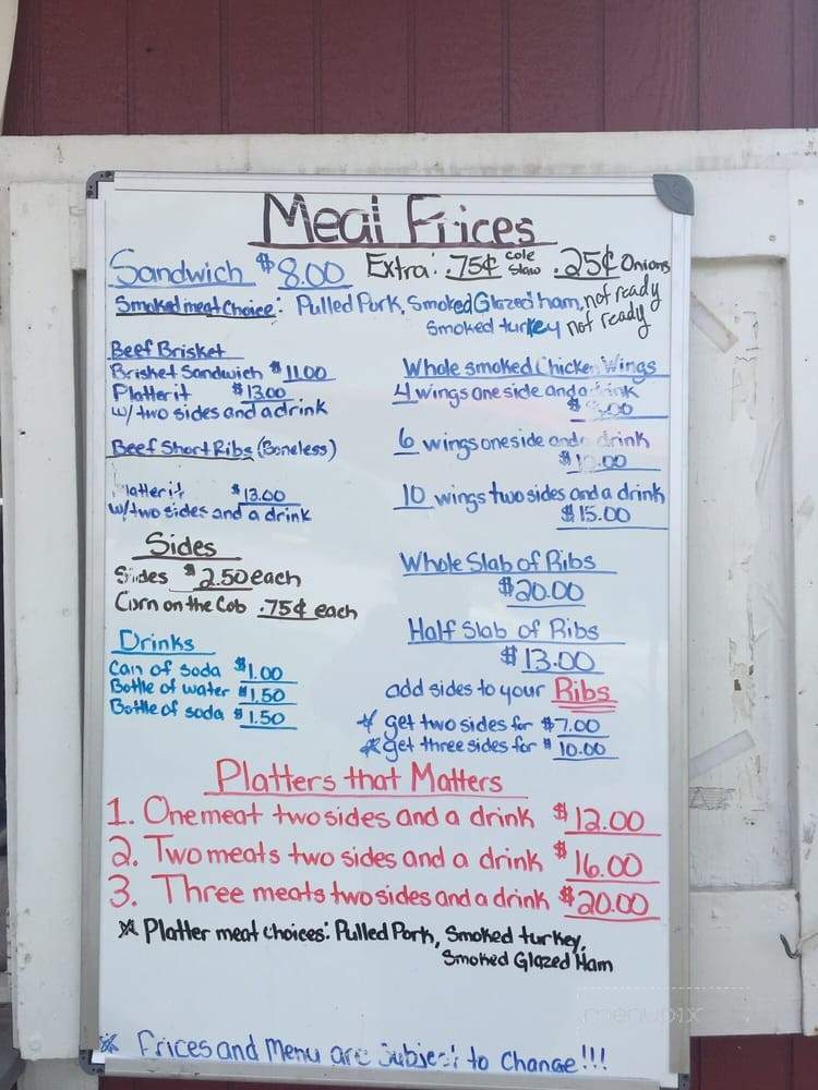 A&W's Rollin BBQ Smoke House - Millersville, MD menu_pic