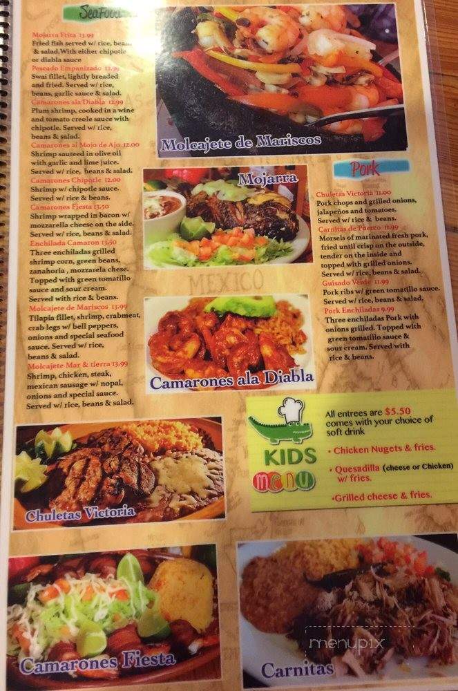 Victoria Mexican Restaurant - Louisville, KY menu_pic