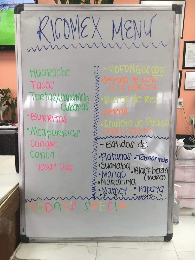 Rico Mex - Louisville, KY menu_pic