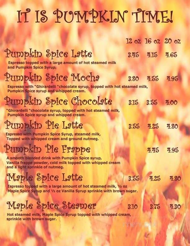 Java Therapy - San Diego, CA menu_pic