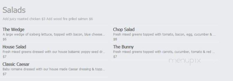 The Garrison - Fremont, OH menu_pic