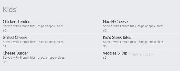 The Garrison - Fremont, OH menu_pic